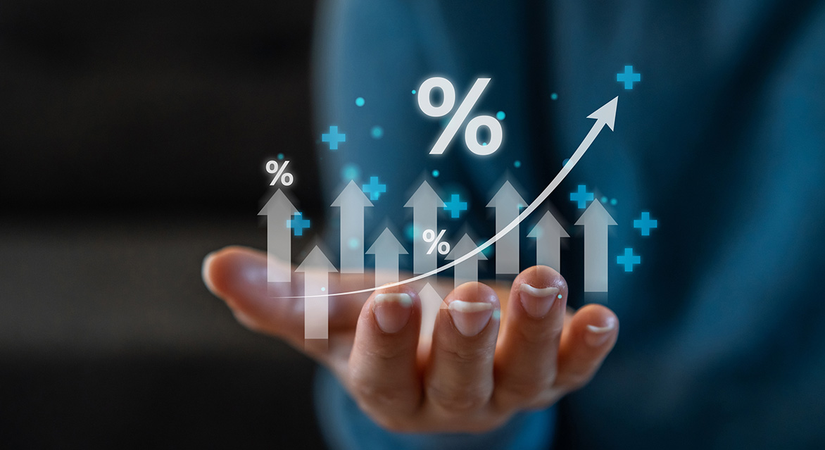 Human holding percentage rate increasing